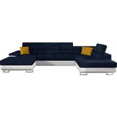 Blåa - U-soffor Mirjan24 Bäddsoffa Med Divan Och Schäslong Förvaring 4-Sits Soffa