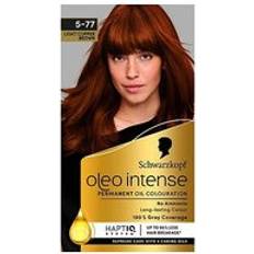 Copper Permanent Hair Dyes Schwarzkopf Oleo Intense Permanent Oil Colour 5-77 Light Copper Dye