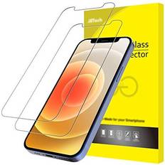 JeTech Screen Protector for iPhone 12/12 Pro 6.1-Inch, Tempered Glass Film, 2-Pack