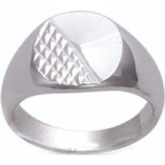 Matte - Men Rings Les Tresors De Lily Men's Silver Silver Signet Ring rhodium 11x10mm Grey