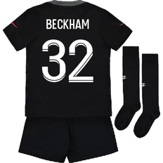 Nike 2021-2022 PSG Third Mini Kit BECKHAM 32 Black MB 5-6yrs 110-116cm
