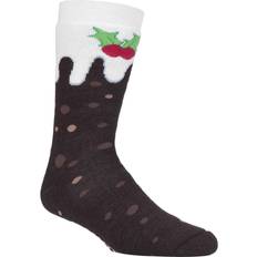 Clothing Heat Holders Ladies Christmas Socks 4-8 Christmas Pudding