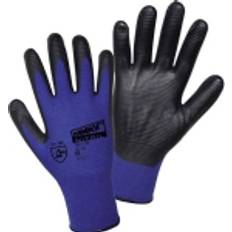 Gants Jetables L+D worky Gants de protection 1165-11 100% nylon avec revêtement nitrile EN 388 RISQUES MECANIQUES 4121 Taille