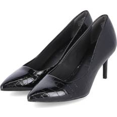Dam - Läderimitation Pumps Tamaris dam 1-1-22424-41 pumps, Svart kroko
