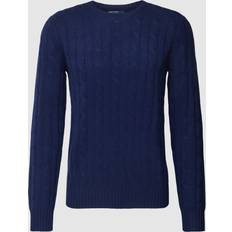 Herre - Polo Overdeler Polo Ralph Lauren The Iconic Cable Knit Cashmere Bright Navy