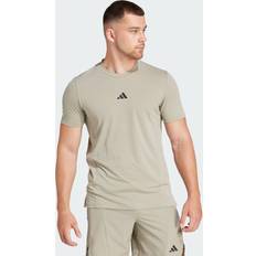 Sportswear Garment T-shirts adidas Designed for Training Workout Tee Silver Pebble S23 Mens