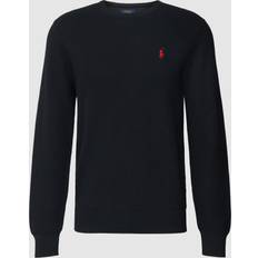 Polo Ralph Lauren Textured Cotton Crewneck Sweater - Black
