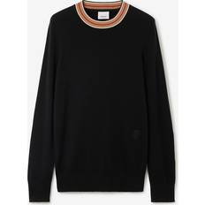 Polyamide Sweaters Burberry Stripe Collar Cashmere Sweater