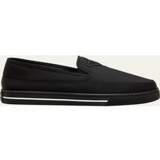 Prada Men Low Shoes Prada Re-Nylon Slip-On Low-Top Trainers - Black