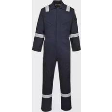 Overalls Portwest Flame Resistant Light Weight Anti-Static Coverall 280g Navy Regular