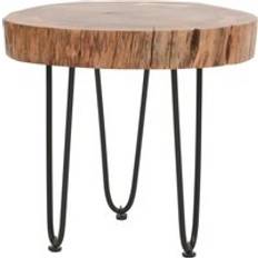 Brown Seating Stools Natural Solid Wood WIM Seating Stool