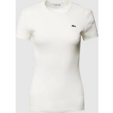 Lacoste Damen Oberteile Lacoste Damen T-Shirt weiss