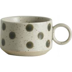 Nordal Grainy tea mugs sand/green 4 Tea Cup
