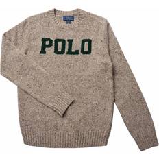 Oberteile Polo Ralph Lauren Wool Blendls CN Logo-sv-plo Sweatshirts hos Magasin Bark Hthr Donegal/hunt Club Gr