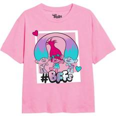 Satin Vêtements pour enfants Ravensburger Trolls Girls Bff Polaroid T-Shirt Pink