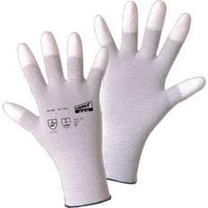 Worky 1170 ESD Nylon/Carbon-PU Fingertips Fine Knitted Glove S