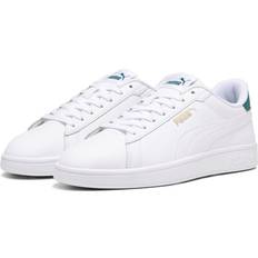 Puma Unisex Smash 3.0 Sneaker, White-Malachite Gold