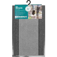 Polypropylene Entrance Mats JVL Miracle Barrier Door Grey/Charcoal Black