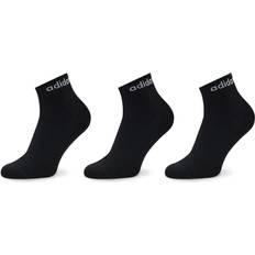 Unisex Intimo Adidas Think Linear Ankle Socks 3 Pairs IC1305 Nero