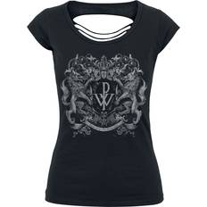 T-shirt Crest för Dam svart