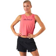 2XU Débardeurs 2XU Contender Crop Tank - Pink - Female