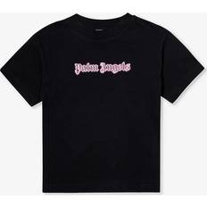 Palm Angels Girls Black Rose Quartz Kids Neon Graphic-print Cotton-jersey T-shirt 4-12 Years Years