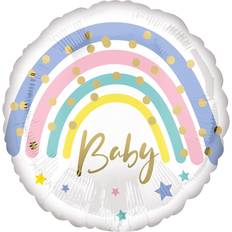 Baby Latex Balloons Amscan Folienballon Pastell Regenbogen Baby (5)