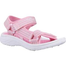 Childrens/kids Bodiam Recycled Sandals pink/white