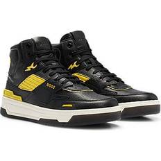 BOSS Baltimore Hito hightop sneakers av läder basketstil, svart