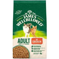 James Wellbeloved Cats Pets James Wellbeloved Adult Dry Cat Food with Chicken 4kg Bag