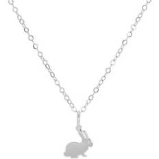 Jewellerybox Sterling Silver Rabbit Necklace 16 24 Inches
