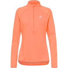 Orange Hauts de Couche de Base Odlo ZEROWEIGHT Funktionsshirt Damen orange