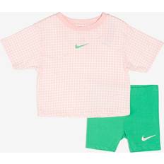 Nike Sportswear Younger Kids Boxy Tee Short Set 7Y Green