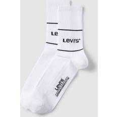 Levi's Unisex Unterwäsche Levi's Unisex Short Sock, White, 43/46 2er Pack