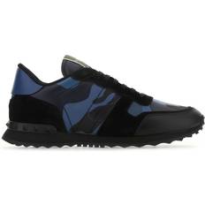 Valentino Garavani Multicolor Fabric And Nappa Leather Rockrunner Camouflage Sneakers