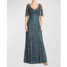 Avondjurk - Blauw Jurken Theia Embellished Gown