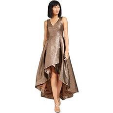 Calvin Klein Evening Gowns Dresses Calvin Klein Metallic High-Low Ball Gown Copper Copper