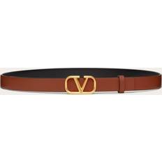 Valentino Garavani VLOGO Leather Belt SELLERIA NERO 28in