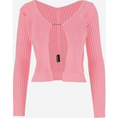 Stretch - Women Cardigans Jacquemus Pink Le Chouchou 'La Maille Pralù Longue' Cardigan 431 Pink FR