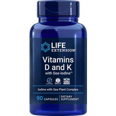 Life Extension Extension Vitamins D and K with Sea-Iodine, 90