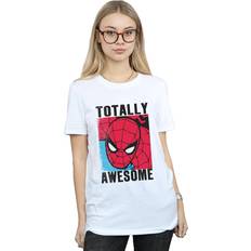 Boyfriend - Herr T-shirts Spider-Man Totally Awesome Cotton Boyfriend T-Shirt White