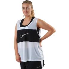 Jersey Singleter Nike Nsw Mesh Top Tank Plus White/Black, Female, Tøj, Tops, Flerfarvet