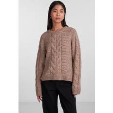 Pieces Paidat Pieces Nina O-Neck Knit - Beige