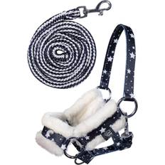 Hobby Horse Headcollar Leading Rope Navy Stars