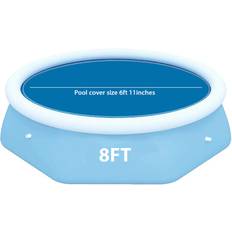 FOR 8FT INFLATABLE POOL Solar Pool Cover for 8, 10, 12 & 15ft Inflatable Fast Set Paddling Swimming Pool