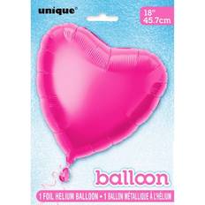 Party Text & Theme Balloons Unique Party 18 Inch Heart Foil Balloon Pack of 5