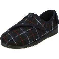 Padders Men's Phillip 500 Mens Plaid Slippers Navy/Multi