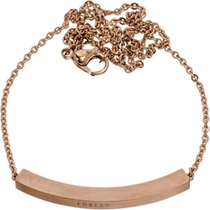 Edblad Tube Mini Necklace Long Matt Rosé Gold