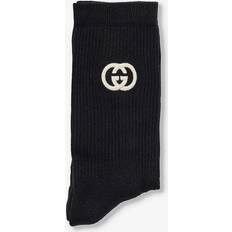 Gucci Women Underwear Gucci Interlocking cotton-blend socks black