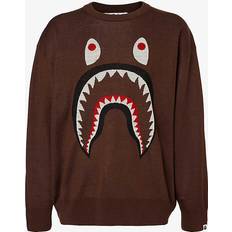 Bape Jumpers Bape Brown Shark Sweater BROWN